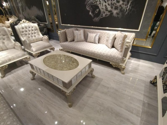 Exquisito sillón de sala de estar, muebles de sala de estar de lujo, sillón con asientos.