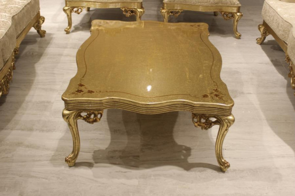Mesa de centro Mesa de sala de estar Dorado Lujo Mesas de centro Mesa auxiliar Mesa de sofá Nuevo