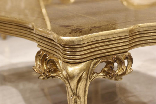 Mesa de centro Mesa de sala de estar Dorado Lujo Mesas de centro Mesa auxiliar Mesa de sofá Nuevo