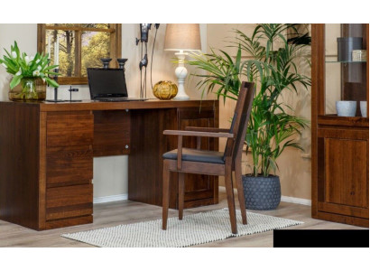 Mesa Escritorio Mesa de madera Mesa de ordenador Madera maciza Mesa de oficina Muebles de oficina Mesas