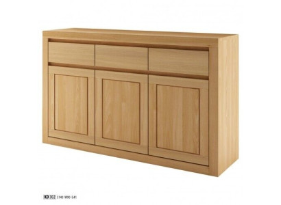 Diseñador de cómoda de madera maciza Armarios Cómodas Armario de madera auténtica Roble 140x90 cm