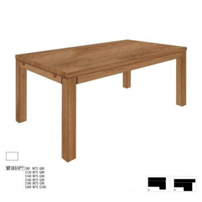 Mesa de madera 160x90cm Muebles de comedor reales Mesas de madera maciza Mesas de comedor Nuevas