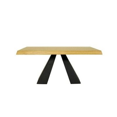Diseño X mesa de centro de piernas de pino macizo Muebles de madera real Mesa auxiliar Mesas