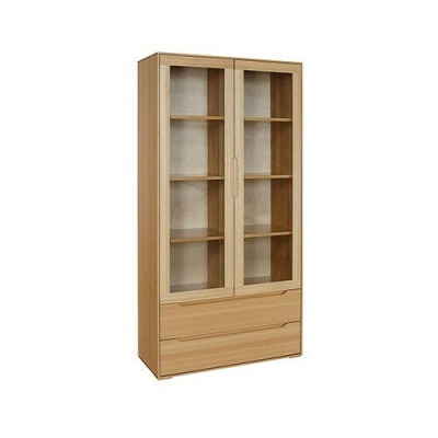 Clásico armario de vitrina Vitrina Hecho a mano Armario de madera maciza Muebles de madera.