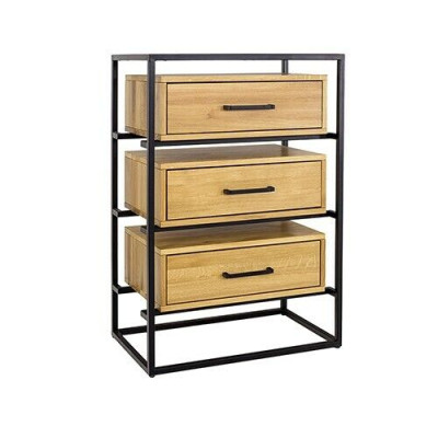 Cómoda de loft de diseñador, aparador, armario, estantería de sala de estar de lujo, cómoda de metal.