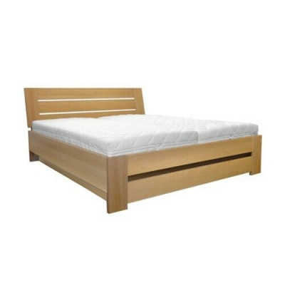 Cama de madera Madera real Cama Camas Dormitorio Hotel Estilo de casa de campo Muebles macizos