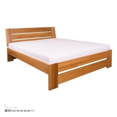 Cama Cama doble Roble Cama matrimonial Cama de madera 200x200 Estructura de cama Muebles macizos Camas
