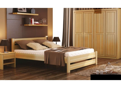 Dormitorio conjunto de 3 piezas Cama Mesitas de noche 2x Camas Madera real Madera maciza