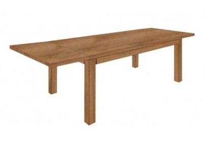 Mesa de comedor maciza de madera real de 120x80 cm de roble para la cocina.