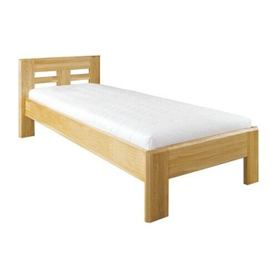 Camas de madera real Cama de madera Cama doble 100x200 cm Nueva Cama de madera Cama tapizada