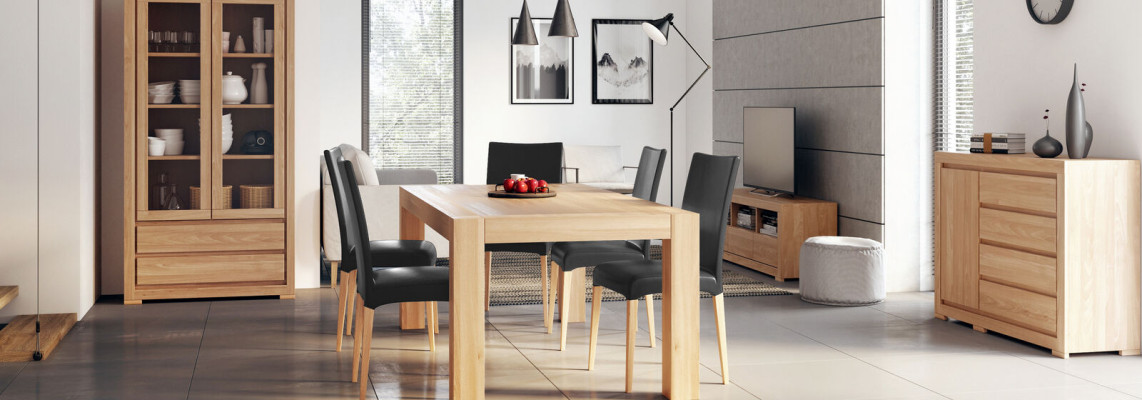 Mesa de comedor Mesa de madera hecha a mano Real madera Mesa de conferencia Comedor Sala de estar