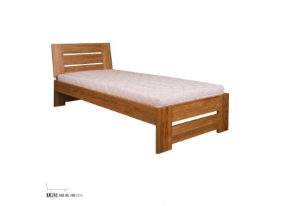 Camas de madera, cama de madera doble de 100x200 cm nueva, cama de madera auténtica nueva.