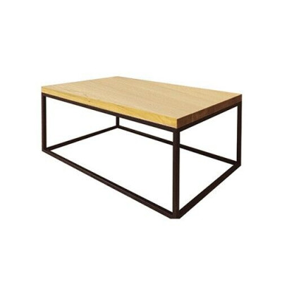 Mesa de café, mesa de centro, mesa de diseñador de metal, mesa de sala de estar, mesas nuevas de madera.