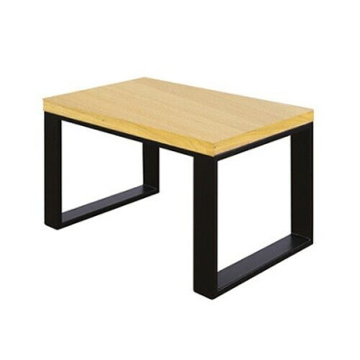 Mesa de centro de madera maciza para salón, hecha a mano.
