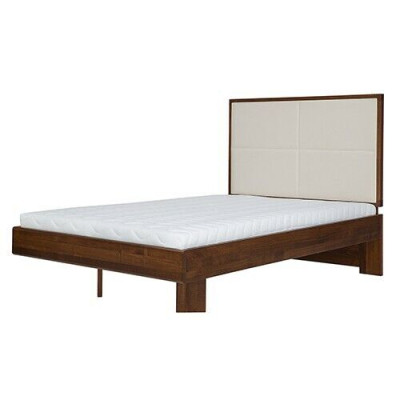 Dormitorio Cama de madera Madera real Cama Camas Hotel 180x200 Estilo Muebles macizos