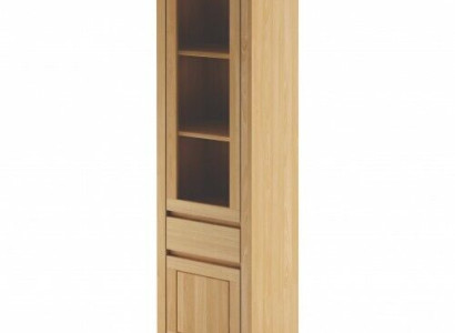 Armario de madera Vitrina de cristal Armario de salón de madera maciza hecho a mano