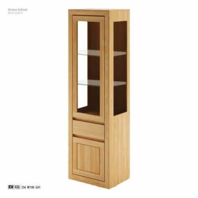 Vitrina de vidrio armario de madera armario de salón hecho a mano de madera maciza.