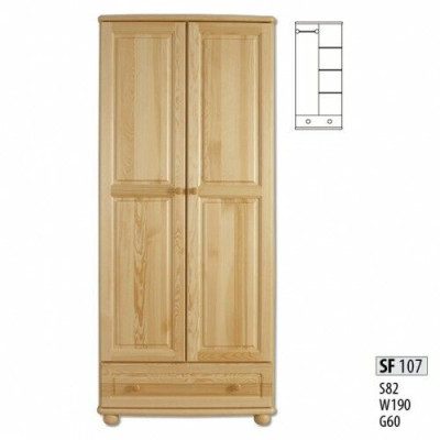 Madera real Madera maciza Armario de madera maciza Armario Armario de dormitorio Nuevo