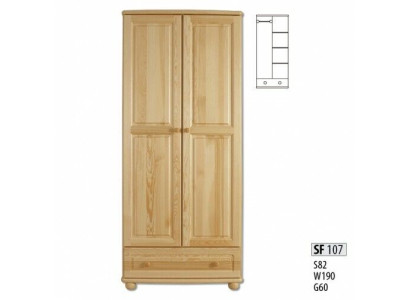 Madera real Madera maciza Armario de madera maciza Armario Armario de dormitorio Nuevo