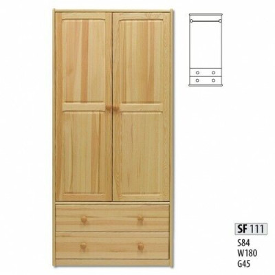 Armario de pino - Armario de madera maciza para dormitorio - Armarios nuevos
