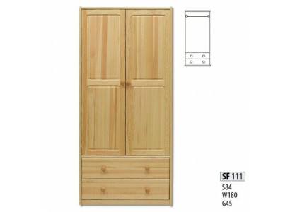 Armario de pino - Armario de madera maciza para dormitorio - Armarios nuevos