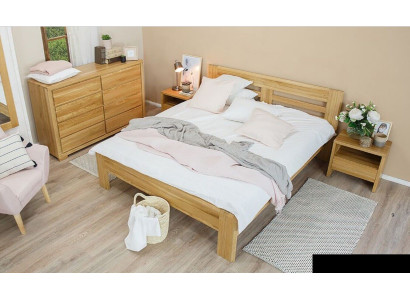 Cama de madera maciza 180x200 cama doble haya maciza Cama de madera real Cama de madera maciza nueva