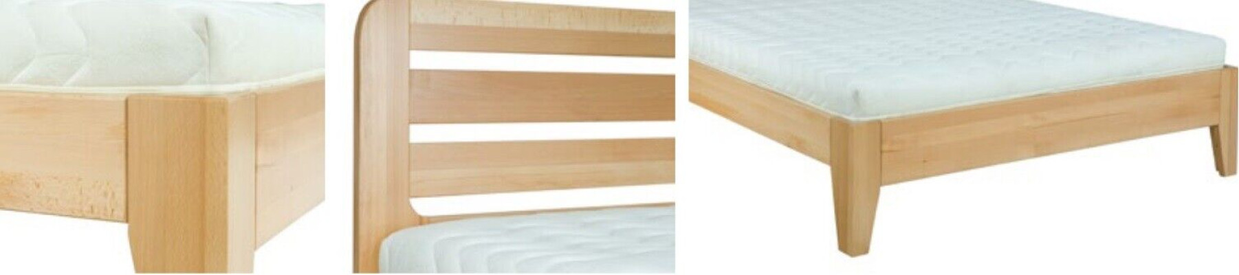 Cama de madera del dormitorio Cama de madera auténtica Hotel 180x200 Estilo Muebles macizos Camas