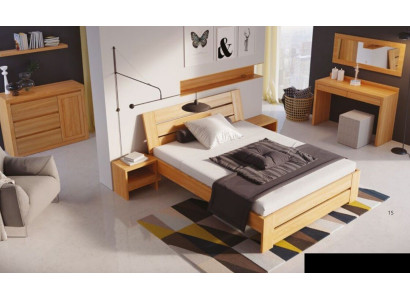 Cama de madera Verdadera madera Dormitorios Hotel 180x200 Estilo Muebles macizos