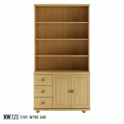 Estantería Librería Estante Mueble de madera Armario Biblioteca Muebles de madera Hecho a mano