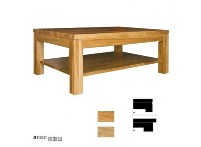 Mesa de centro de madera Mesa de sala y comedor 100x70 Madera maciza