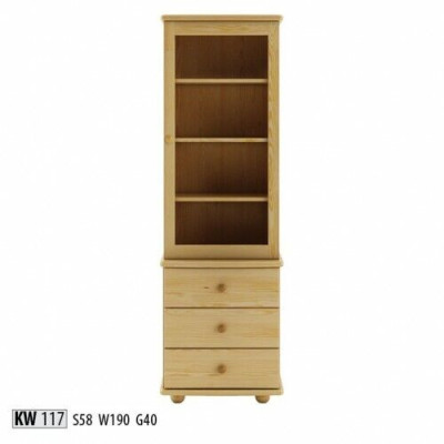 Vitrina para sala de estar Muebles de madera Vitrinas Gabinete de vidrio Estante Aparador Nuevo Masivo