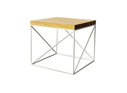 Mesa auxiliar Mesa de centro Madera maciza Muebles de roble macizo 55x55cm Nuevo Mesas