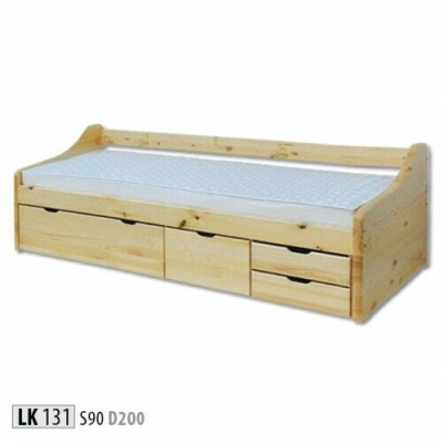 Cama de madera Cama de madera real Dormitorios Hotel 90x200 Estilo Muebles macizos