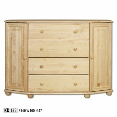Aparador macizo Cómoda Armario Muebles Cómodas Madera maciza Armarios Nuevo Aparador.