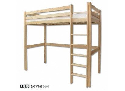 Cama para niños Cama litera para niños Escalera Cama alta Muebles Muebles de madera Litera de madera Maciza