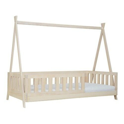 Cama de madera auténtica camas de madera camas con dosel hotel 90x200 estilo muebles macizos nuevos.