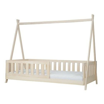 Cama de madera auténtica camas de madera camas con dosel hotel 90x200 estilo muebles macizos nuevos.
