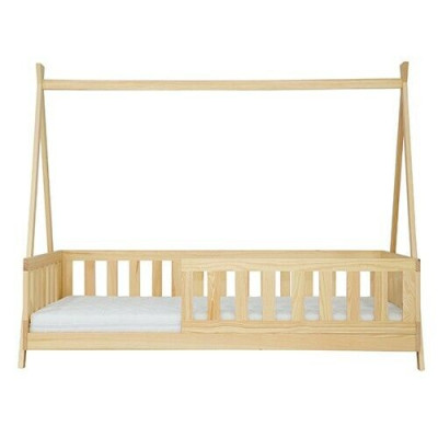 Cama de madera auténtica camas de madera camas con dosel hotel 90x200 estilo muebles macizos nuevos.