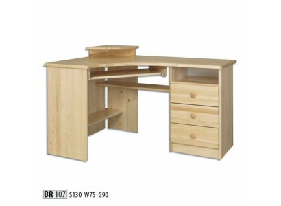 Escritorio Mesa Madera Escritorios Mesa de esquina Computadora Maciza Madera real