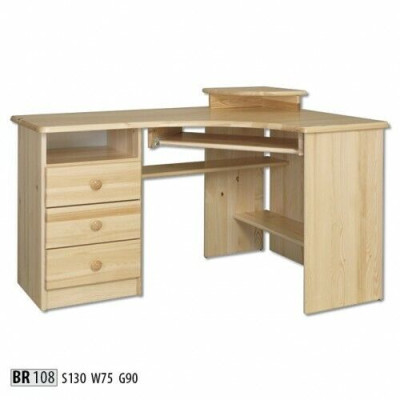 Mesa de madera escritorio mesas mesa de esquina escritorio de computadora madera maciza madera real