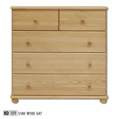 Mueble aparador de madera maciza de 100 cm de ancho, nuevo.