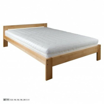 Dormitorio Cama de madera Madera real Cama Camas Hotel 180x200cm Estilo Muebles macizos