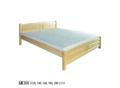 Cama 200x200 cm Cama de madera maciza Estructura de cama de madera maciza Cama doble