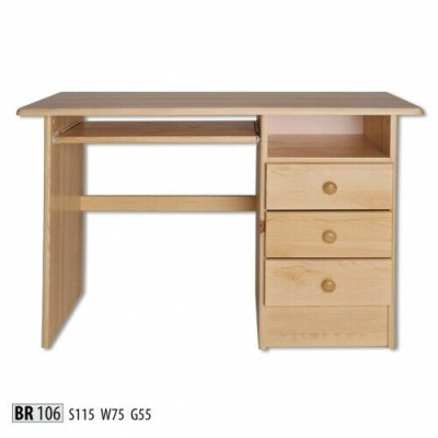 Escritorio Madera real Mesa de madera Mesa maciza Muebles de oficina Macizo Escritorios