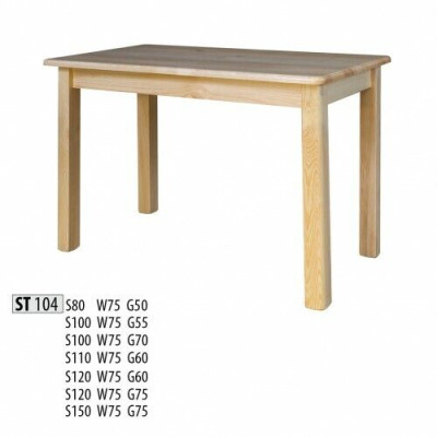 Mesa de comedor de madera Mesas Sala de estar comedor 150x75 Madera maciza Mesas de comedor Madera sólida Mesa