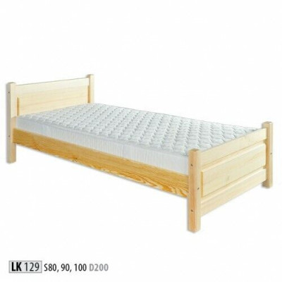 Cama de madera maciza cama de madera maciza 100x200 cama individual cama para personas mayores hecha a mano