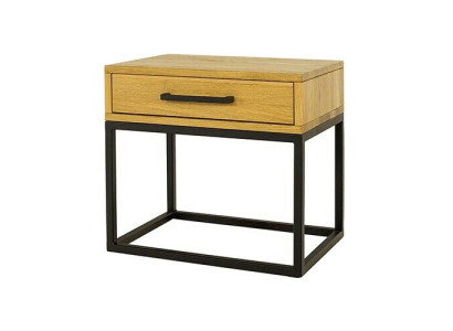 Mesita de noche Mueble de noche Cómoda Mesa auxiliar Consola Madera Metal Consolas Nuevo