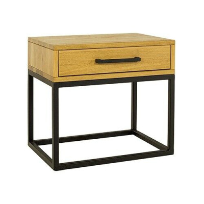 Mesita de noche Mueble de noche Cómoda Mesa auxiliar Consola Madera Metal Consolas Nuevo
