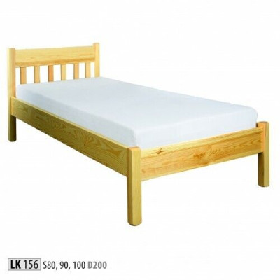 Cama de madera maciza 100x200 Cama individual Pino macizo Cama juvenil Cama de madera maciza completa