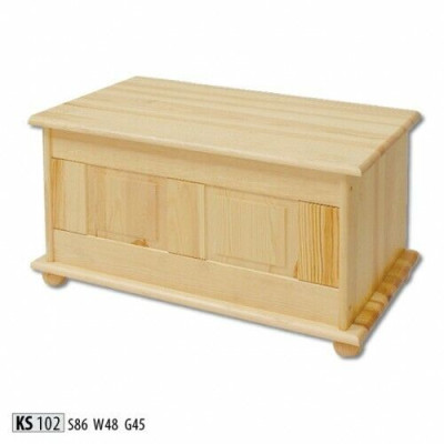 Caja de decoración Muebles de madera maciza Muebles de madera Hecho a mano Caja Cofre Madera maciza 86x45cm